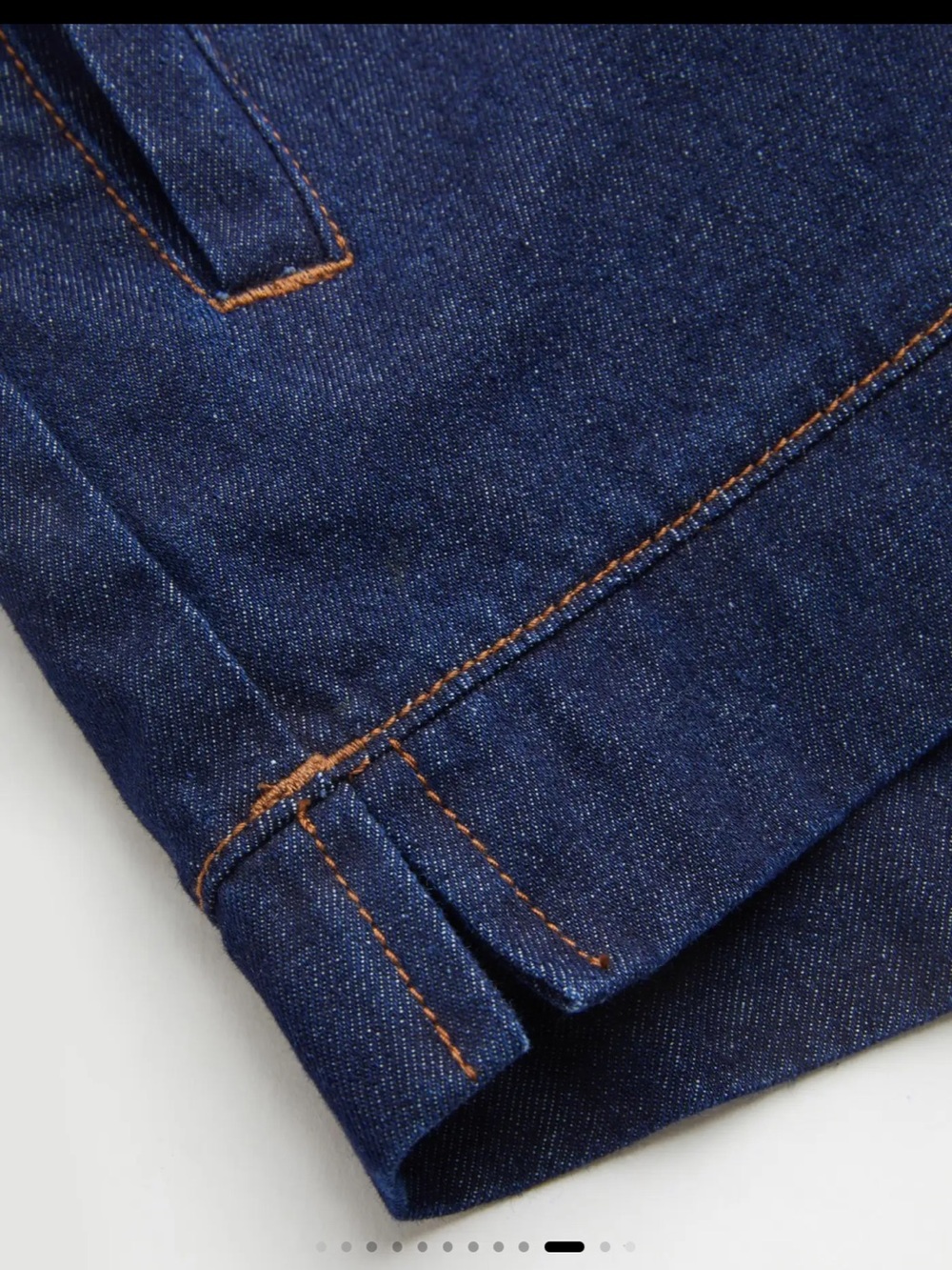 DENIM MID RISE MICRO SHORTS - Picture 5 of 7